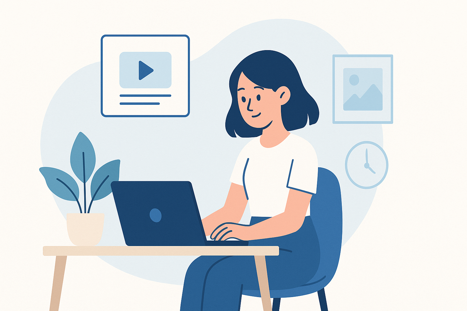 Ilustração de colaboração entre IA e pessoas